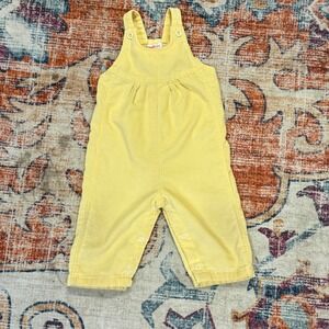 Vintage Health-tex Yellow Corduroy Overalls 18 Months Made in USA Snap Crotch‎